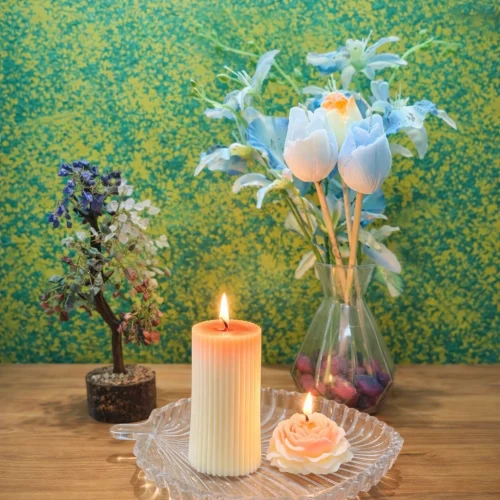 pillar and flower orange